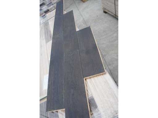 61,37 m² Massiv-Eichenparkett 20 mm Graphitöl