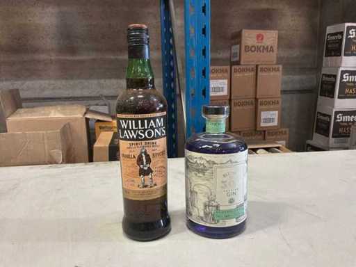 Lotto di whisky e gin