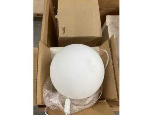 Lampade da tavolo a 4 pezzi Luci a sfera bianche 