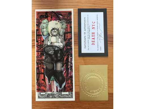 DEATH NYC : Hermes Kaws sur US Dollar 16/100