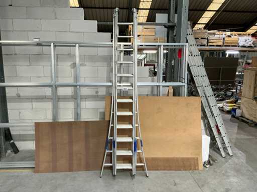 3-piece alu sliding ladder