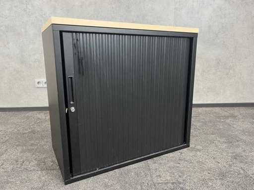 Armoire à obturateur roulant en acier à demi-hauteur - sans clé