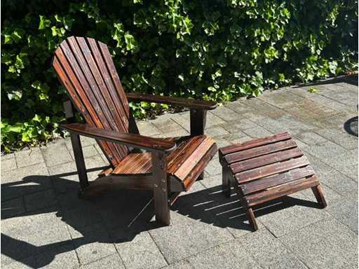 outsunny - tuinstoel (2x)