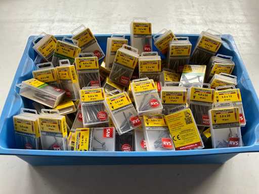 Rotadrill Varie viti in acciaio inox, ottone e zincato (100x)