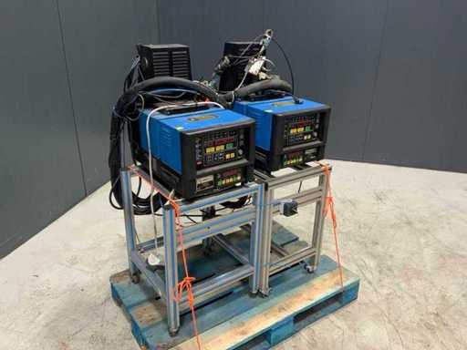 2004 Melton A1402 Hot Melt Gluing Machine (2x)