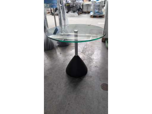 Tavolino da caffè con piano in vetro (5 volte)