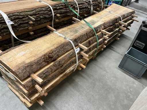 Spruce log trunk / 3.00m long / diameter approx. 50 cm / sawn in 50 mm / 6 planks