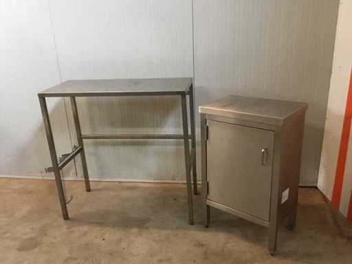 Stainless steel cutting table