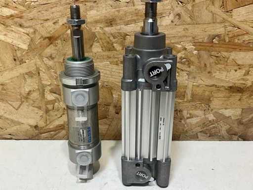 Festo und SMC Verschiedene Zylinder (2x)