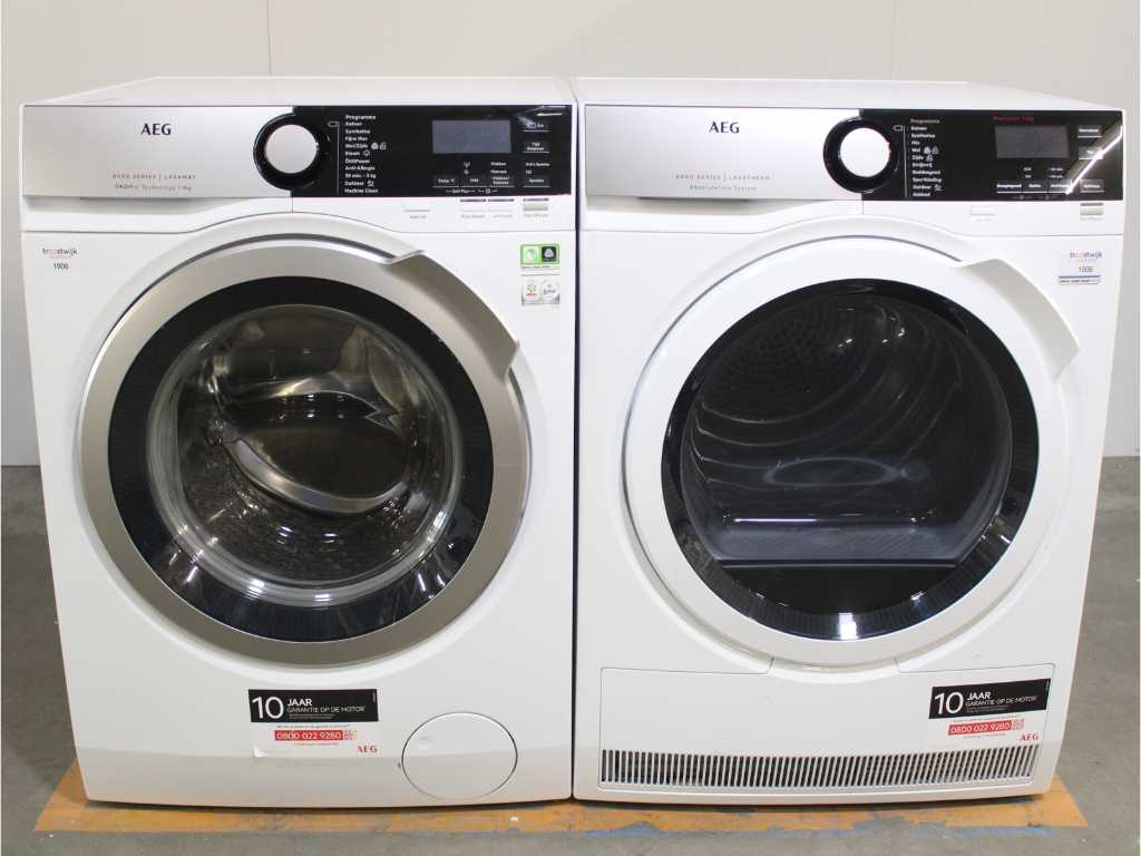 AEG 8000 Serie | Lavamat Ã? KOMix Technology Waschmaschine & AEG 8000 Serie | Lavatherm AbsoluteCare Systemtrockner