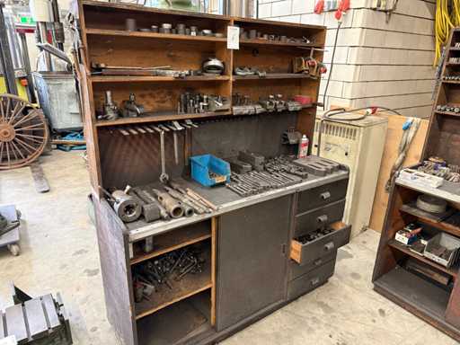 Workbench with various clamping tools