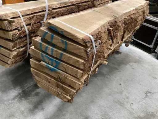 Oak block / trunk / 2.50m long / diameter approx. 50cm / sawn in 5.5 cm / 6 planks / dry air-dried