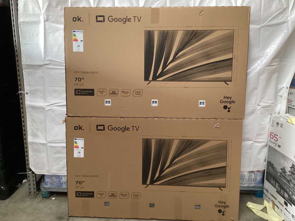 Tcl - 70 inch - Qled - Television (2x)