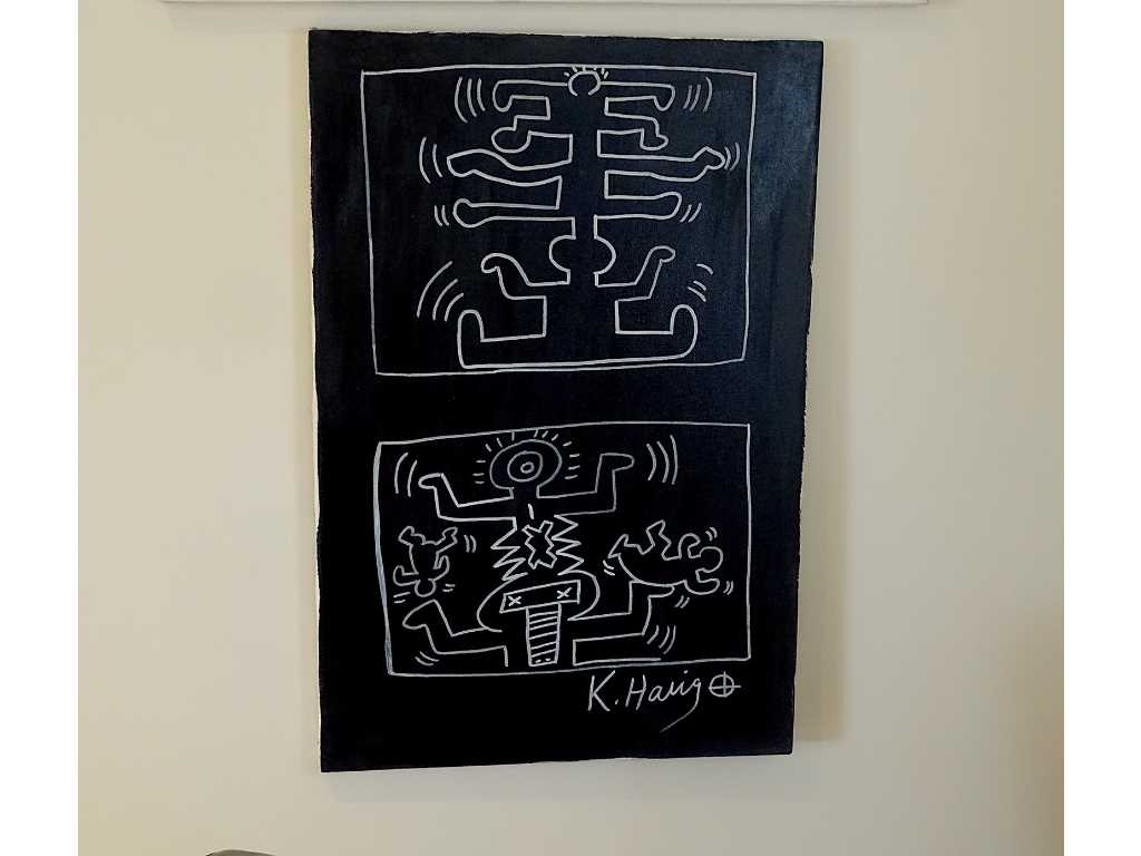 painting - Keith Haring (3) certified