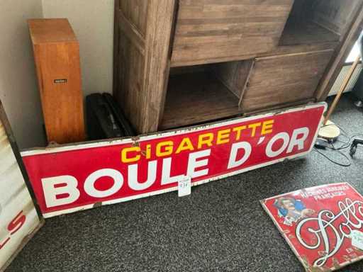 Signature émaillée Cigarette Boule d’Or vintage