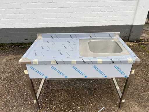 Sinkunit met achterwand zonder basisplank Nieuw