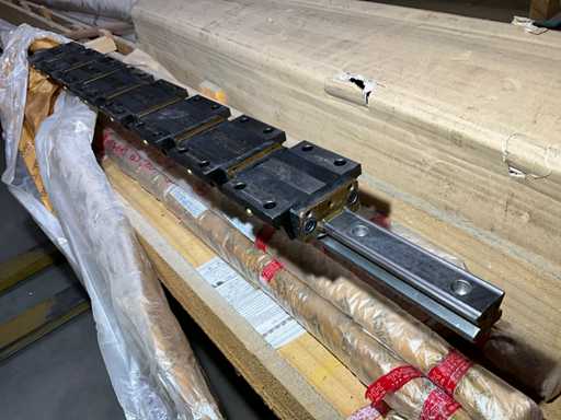 Linear guides pair with ball barrel units