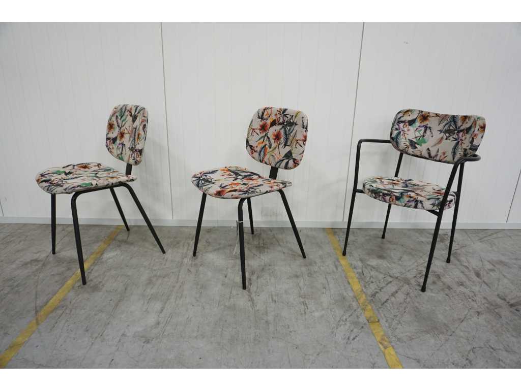 Satellite - Dining chair "flower'' (3x)