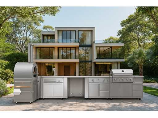 Field Outdoor Stainless Collection Cuisine d’extérieur 7 pièces