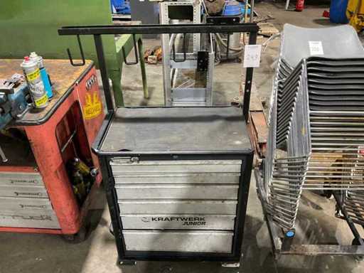 Kraftwerk Junior Line Tool trolley with content