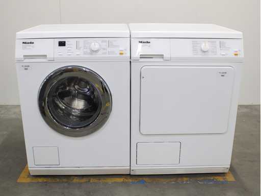 Miele W 3241 SoftCare System Wasmachine & Miele T 8403 C Softcare System Wasdroger