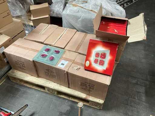 Cosy & Trendy Large batch of Glass bowls with cover leaf