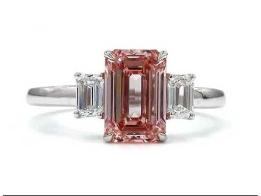 18 Karaat witgouden ring met 2,51 ct. diamant