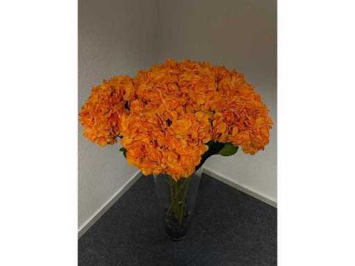 Sztuczne pomarańczowe kwiaty / sztuczne kwiaty (12x)