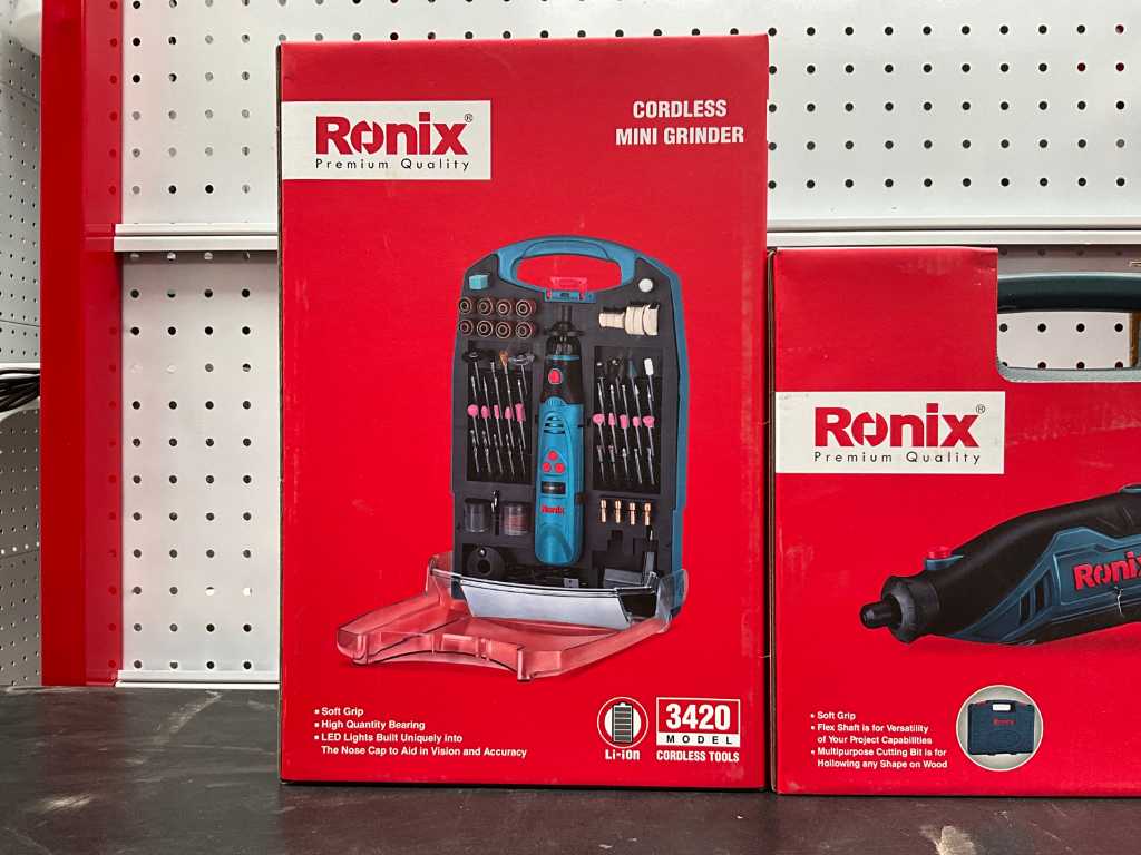 Ronix 3420, 3.6V, 1.5AH Cordless Rotary Tool Kit