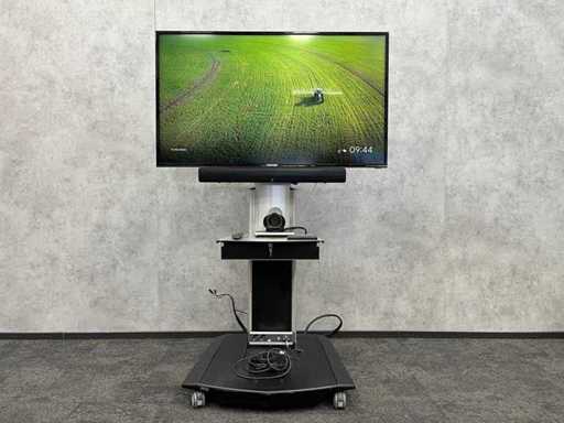 Samsung/Cisco - Sistema di videoconferenza da 55" con treppiede mobile