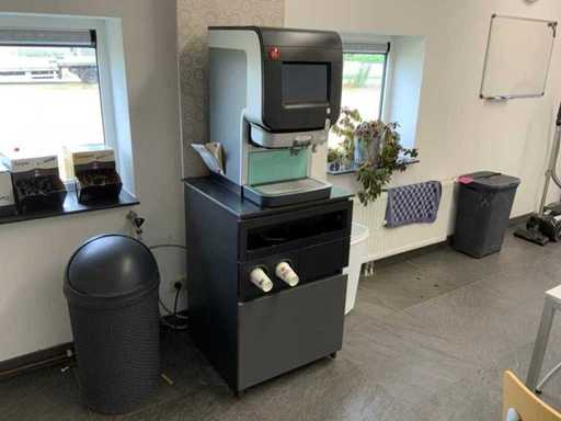 2020 Douwe Egberts Exce Touch Coffee Machine including coffee cabinet