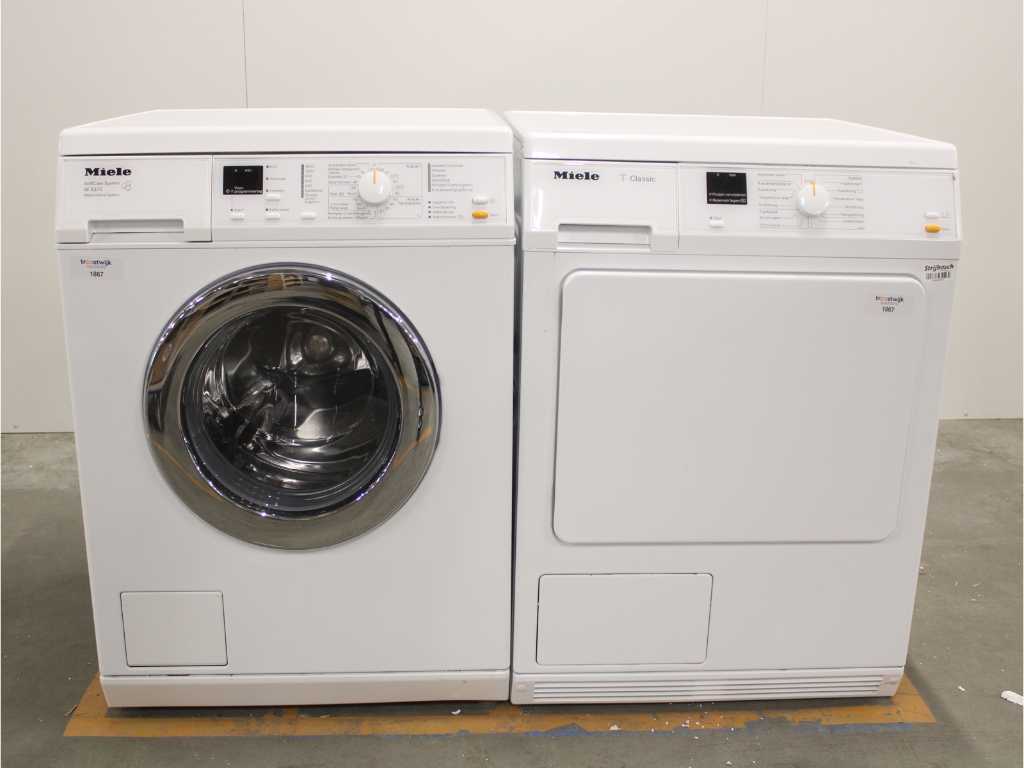 Mașină de spălat sistem Miele W 3375 SoftCare și uscător clasic Miele T