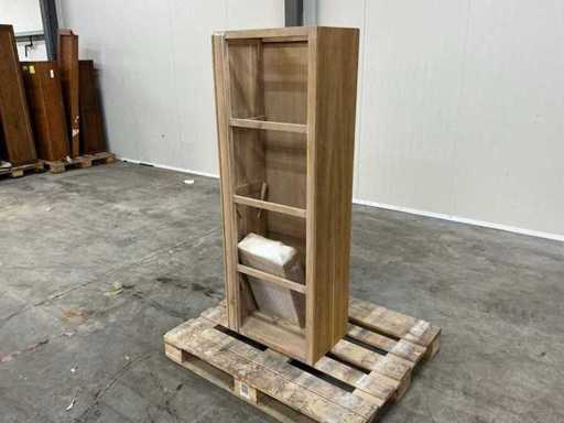 Eichen-Fachschrank mit Regalen 156,5x56,5x35 cm