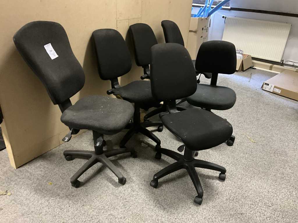 Diverses chaises de bureau (6x)