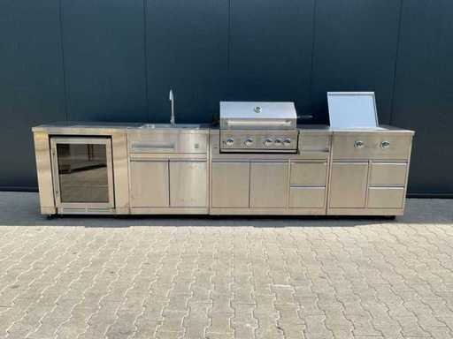 Outdoor kitchen Refrigerator-sink-BBQ Grill-Burner BBQ
