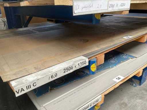 Konvolut Stahl Blech V2A III C 3,13 qm