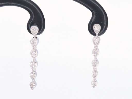 Orecchini in oro bianco con diamanti