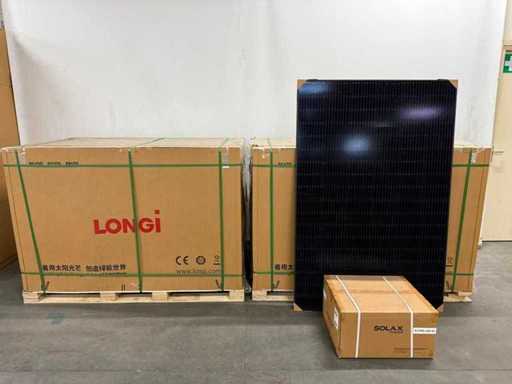 Longi – Satz von 72 Solarpanels (410 WP) – Solax 25 kW Wechselrichter