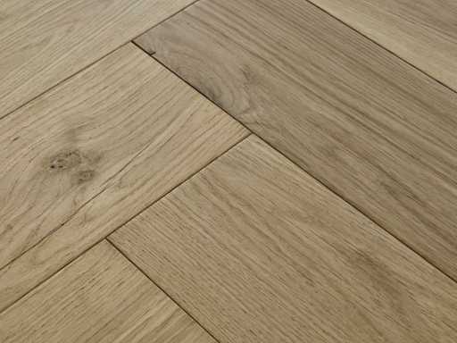 17 m² Parkett-Eiche Mehrplanken-Fischgrät – 625 x 125 x 14 mm