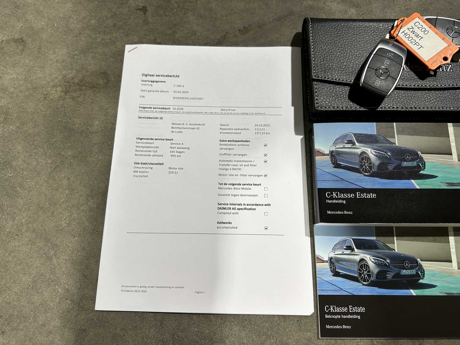 Mercedes-Benz C200 d Estate Business Solution AMG 160pk 2020 (Origineel-NL) C-Klasse, H-002-PT