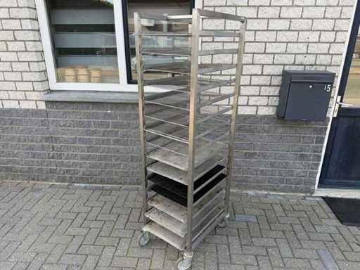 inox - regaalwagen - Rvs werktafel