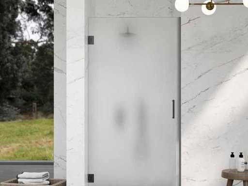 Porte de douche Fortifura Galeria en verre satiné 80x200cm