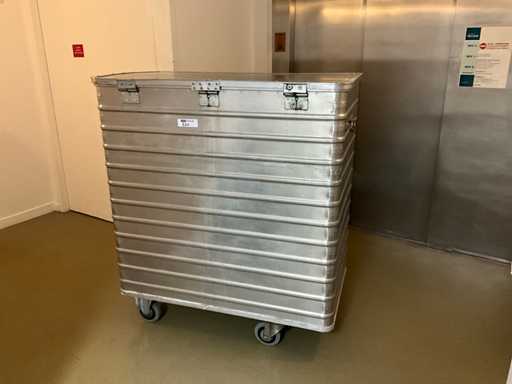 Aluminium rollende afvalbak