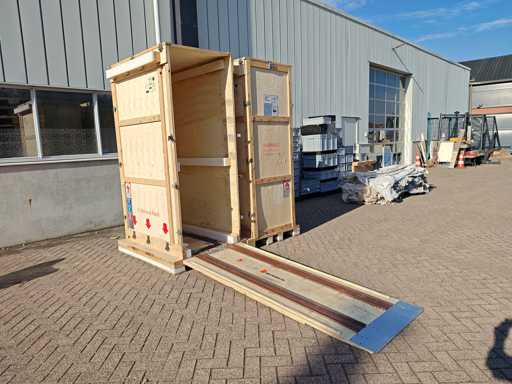 2x houten transportkrat