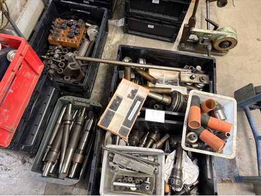 Workshop Bundle of Turning and Milling Tools – Clamping Devices, Holders, Drills, Keys