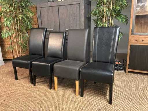 Sedia da pranzo in pelle (4x)