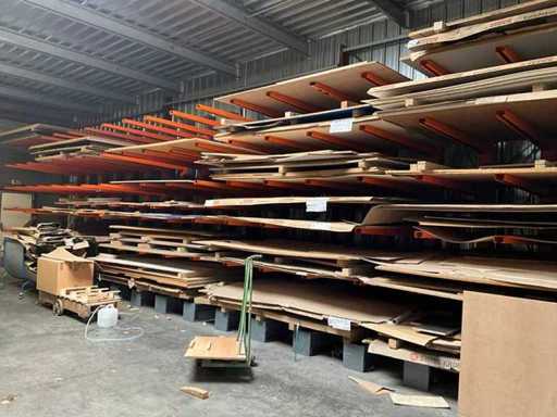 Contentless storage rack