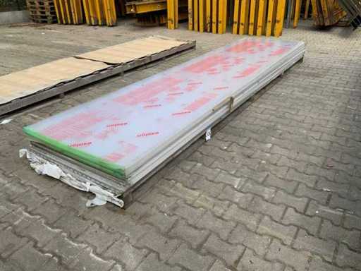 Exolon - Feuille de polycarbonate 4000x980x18mm (10x)