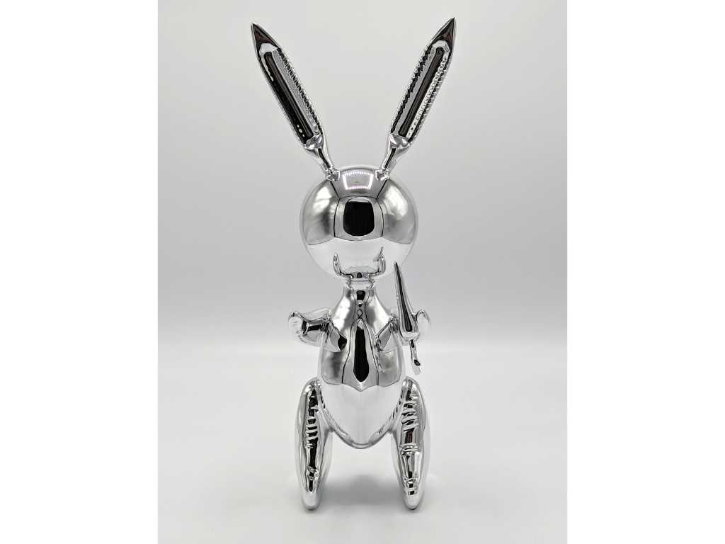Jeff Koons (d'après) - Rabbit (silver) 