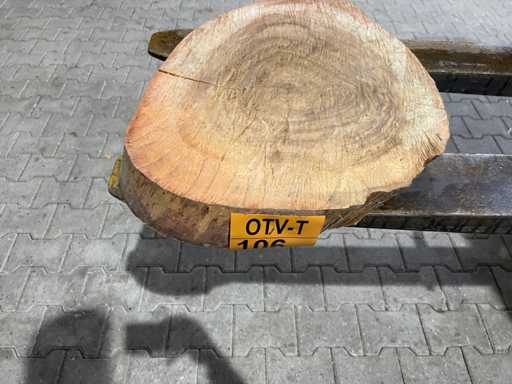 Rosewood schijf, Dikte 80mm, Ø 500mm